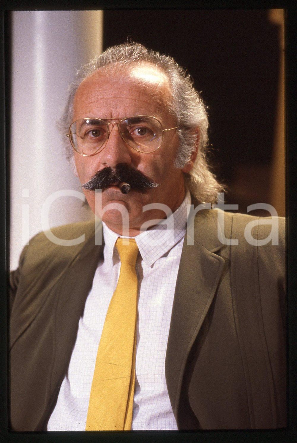 35mm vintage slide* 1985ca COSTUME Alberto FREMURA Ritratto del disegnatore (5)