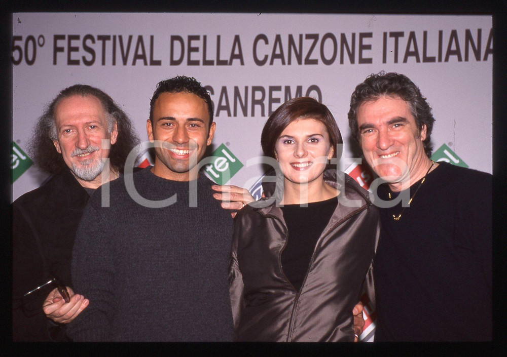 35mm vintage slide* 2000 FESTIVAL DI SANREMO MATIA BAZAR Photocall