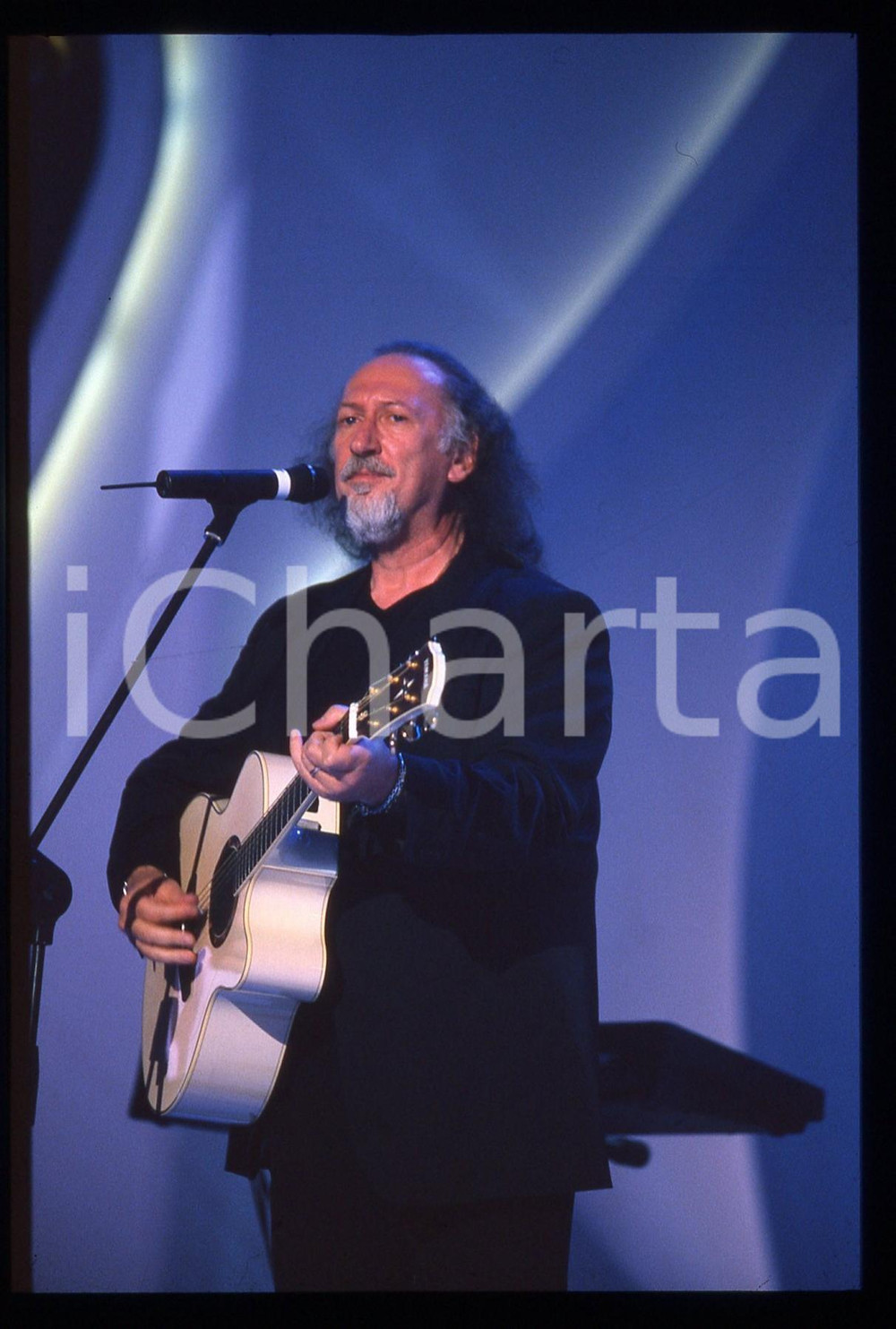 35mm vintage slide* 2000 Festival di SANREMO Piero CASSANO dei MATIA BAZAR 