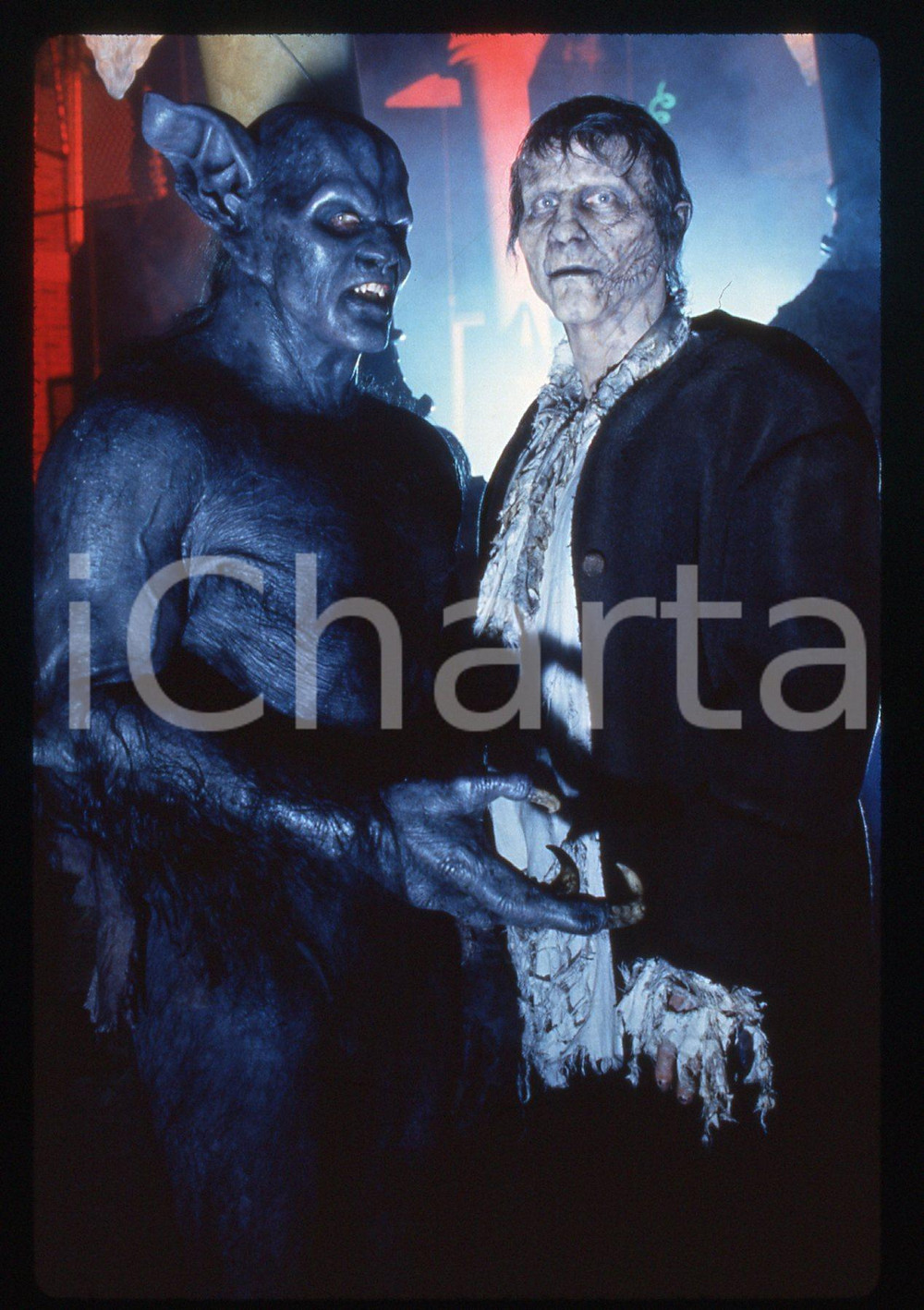 35mm vintage slide* 1997 HOUSE OF FRANKENSTEIN The Creature and Master Vampire