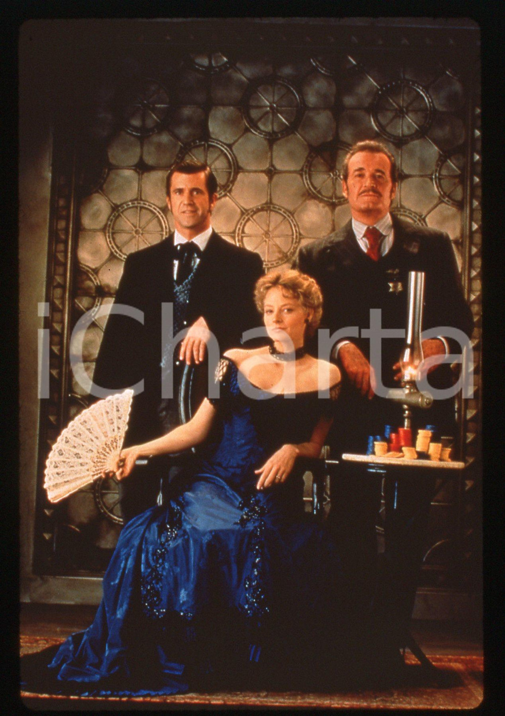 35mm vintage slide* 1994 MAVERICK Mel GIBSON Jodie FOSTER James GARNER nel film
