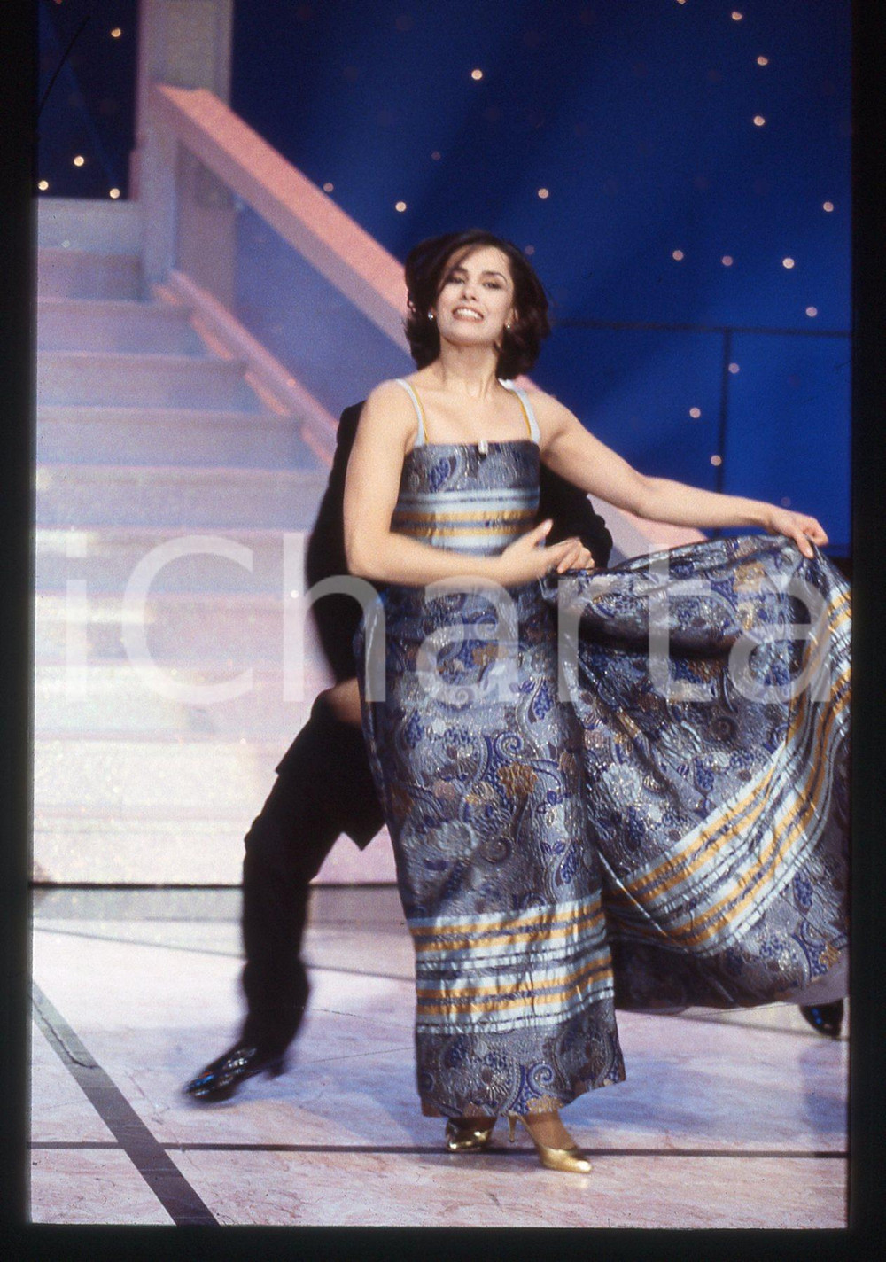 35mm vintage slide* ITALIA - SPETTACOLO Lorenza MARIO Ritratto della showgirl 2