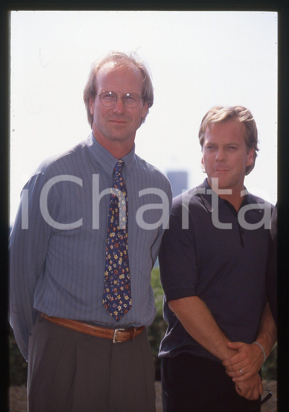 35mm vintage slide* 1998 Festival di CANNES William HURT e Kiefer SUTHERLAND