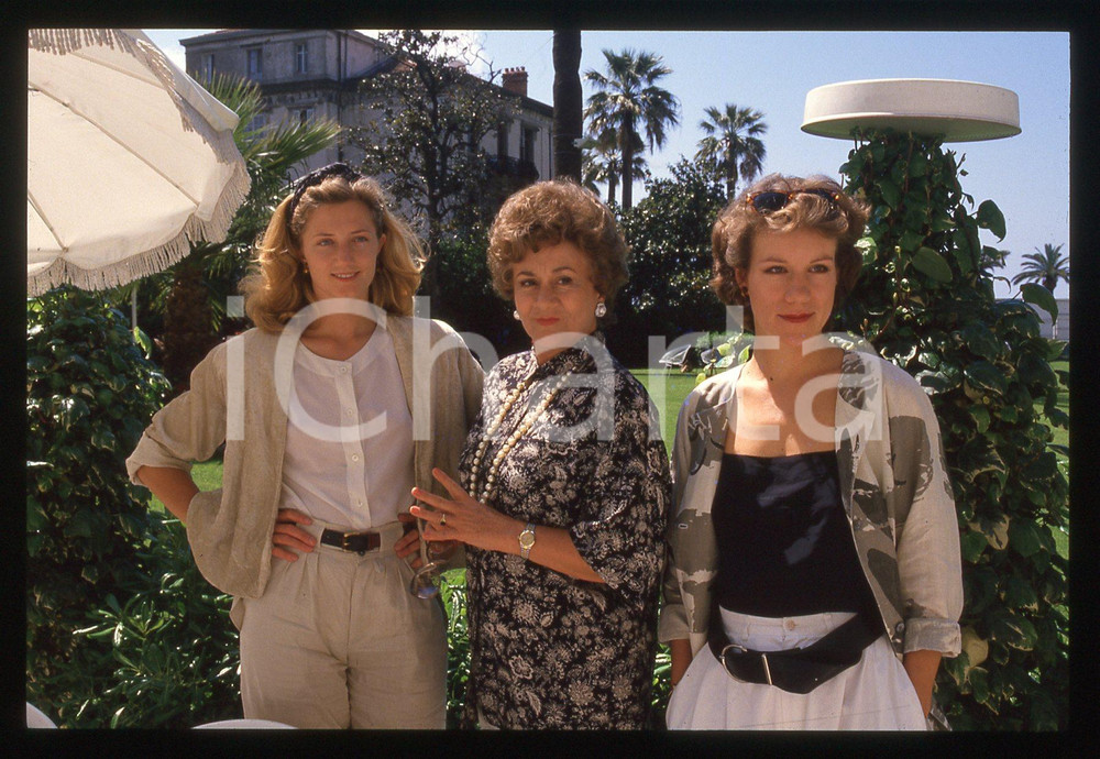 35mm vintage slide* 1988 Festival di CANNES Juliet STEVENSON e Joan PLOWRIGHT *2
