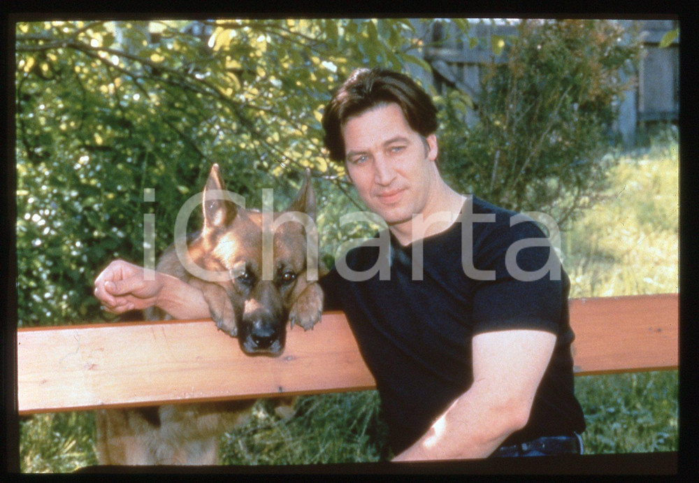 35mm vintage slide* 1994 KOMMISSAR REX Tobias MORETTI e REX nella serie tv (2)