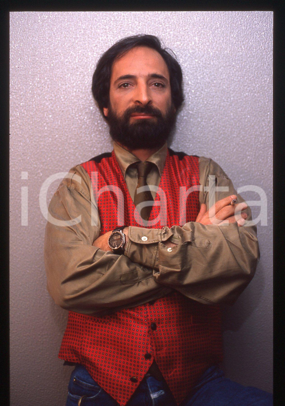 35mm vintage slide* 1990ca ITALIA CINEMA Andy LUOTTO Ritratto dell'attore (2)