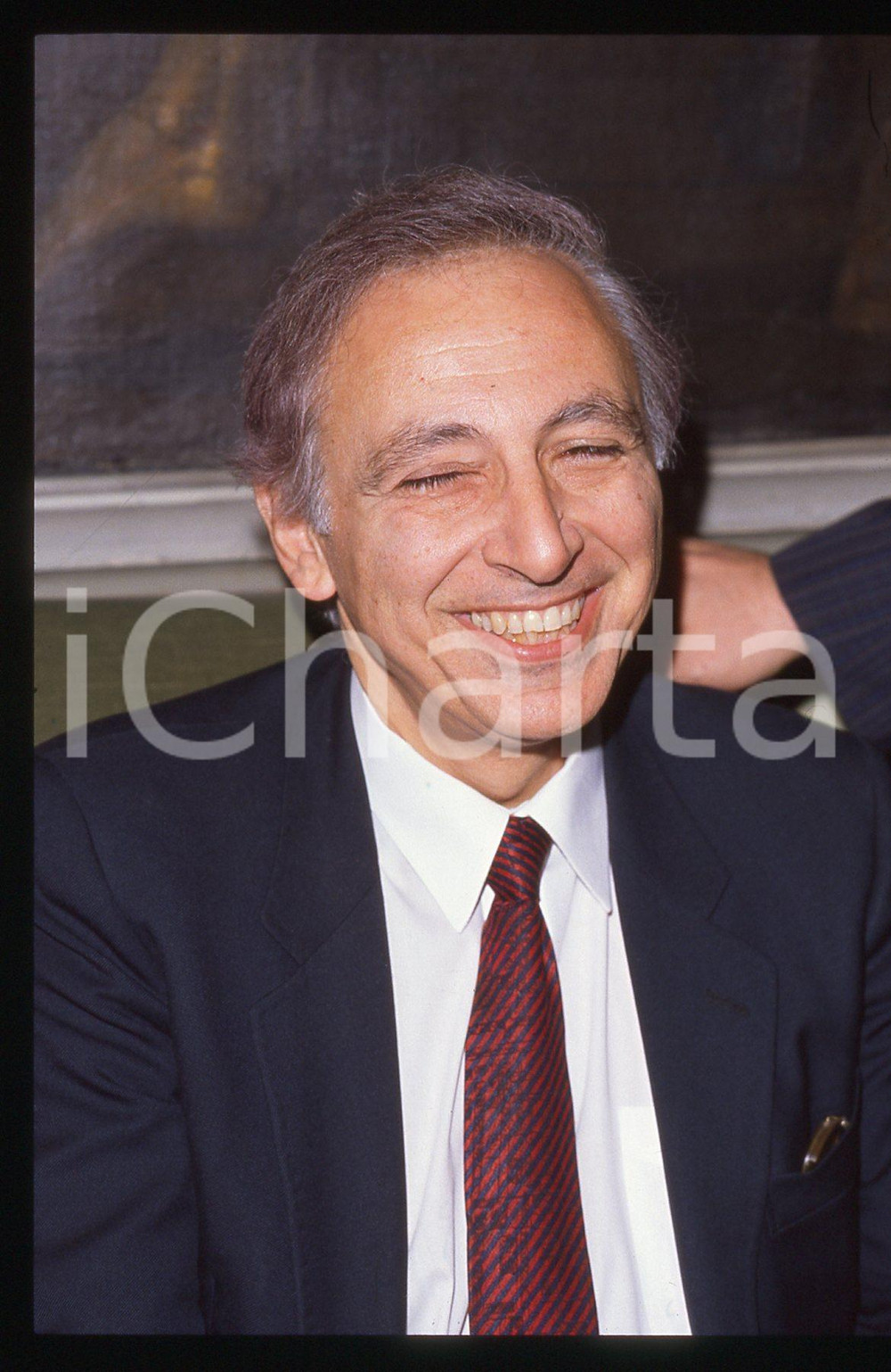 35mm vintage slide* 1990ca MILANO Robert GALLO Scopritore virus HIV Ritratto (5)