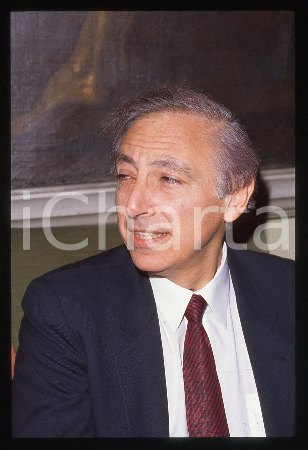 35mm vintage slide* 1990ca MILANO Robert GALLO Scopritore virus HIV Ritratto 19