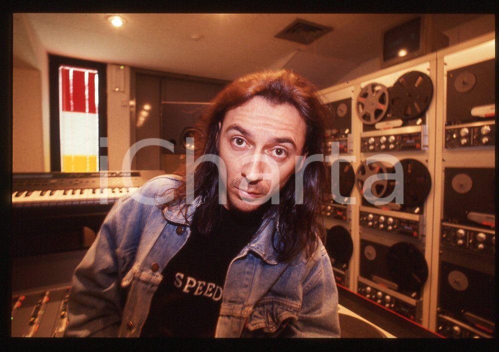 35mm vintage slide* 1998 MILANO Dj ALBERTINO negli studi di RADIO DEEJAY (3)