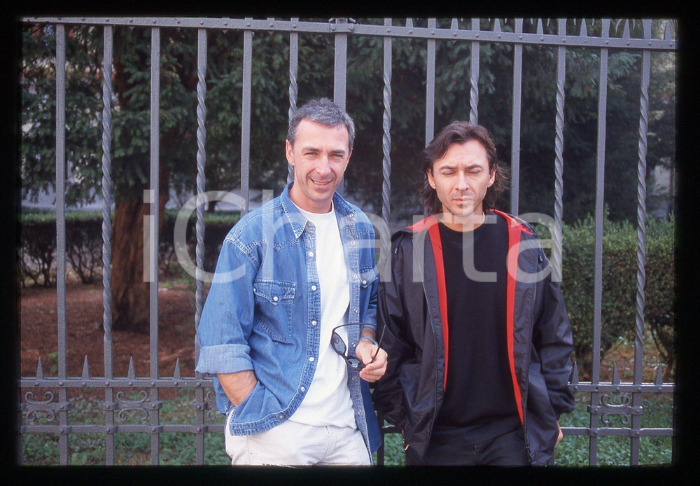 35mm vintage slide* 1990ca MILANO Dj ALBERTINO e LINUS Fratelli DI MOLFETTA (2)