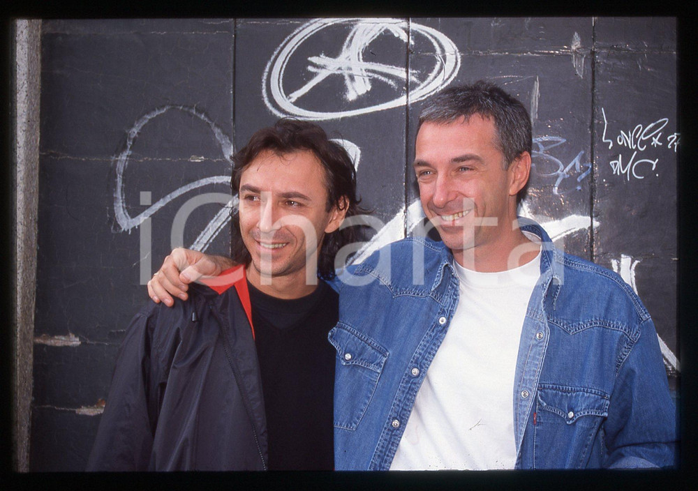 35mm vintage slide* 1990ca MILANO Dj ALBERTINO e LINUS Fratelli DI MOLFETTA (5)