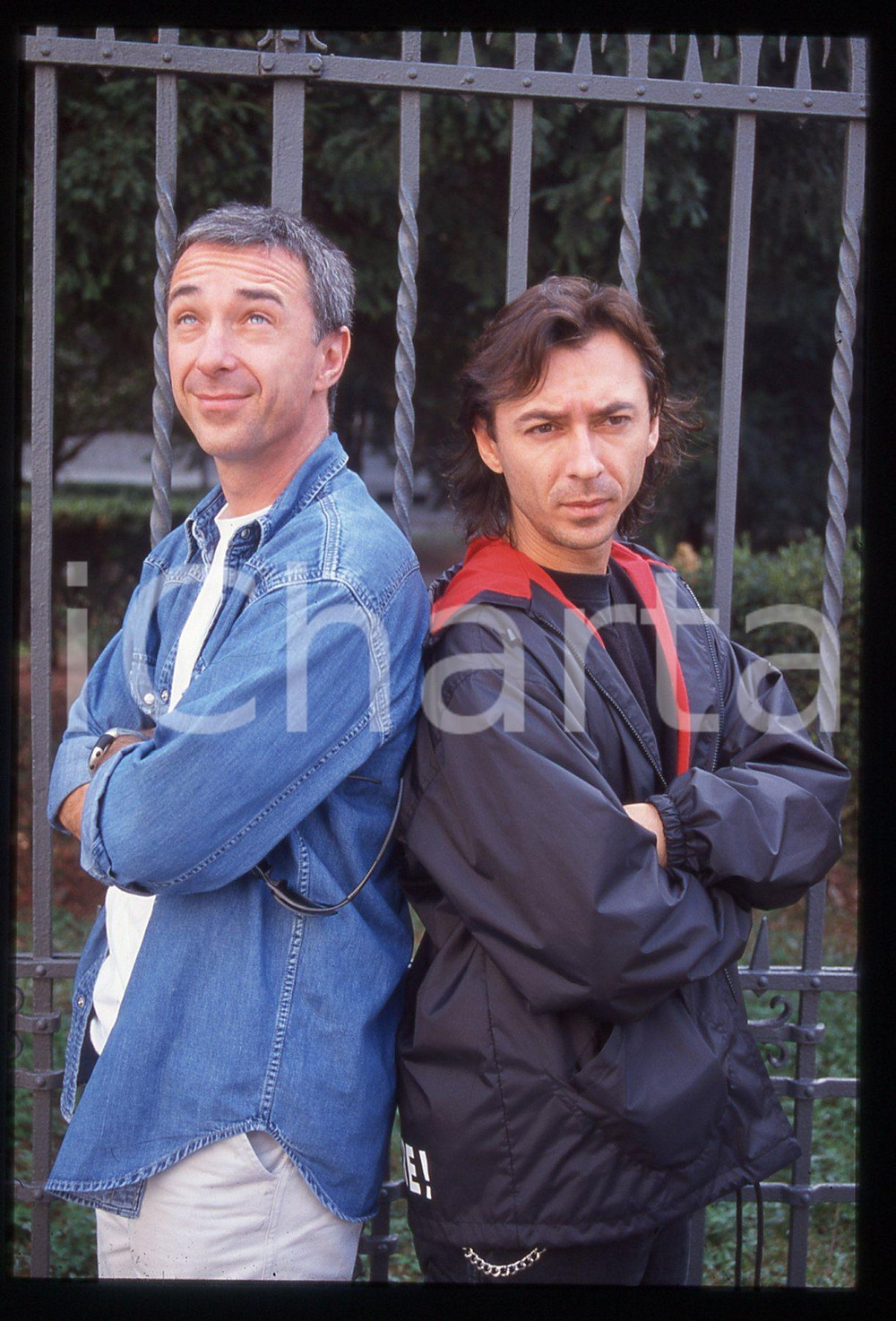 35mm vintage slide* 1990ca MILANO Dj ALBERTINO e LINUS Fratelli DI MOLFETTA (12)