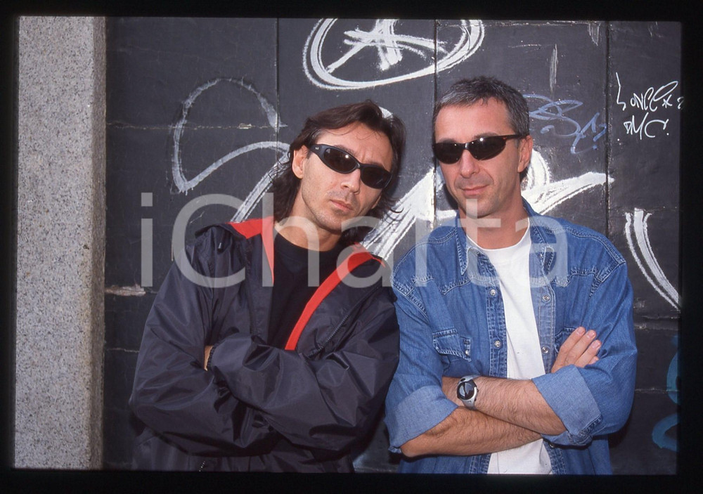 35mm vintage slide* 1990ca MILANO Dj ALBERTINO e LINUS Fratelli DI MOLFETTA (13)