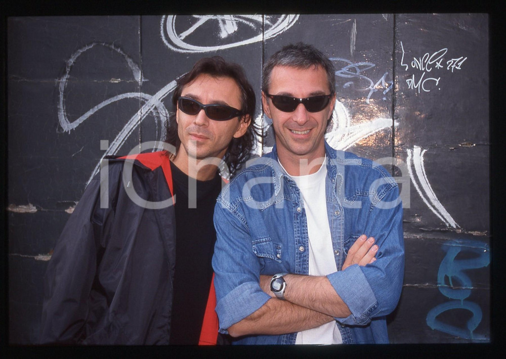 35mm vintage slide* 1990ca MILANO Dj ALBERTINO e LINUS Fratelli DI MOLFETTA (22)