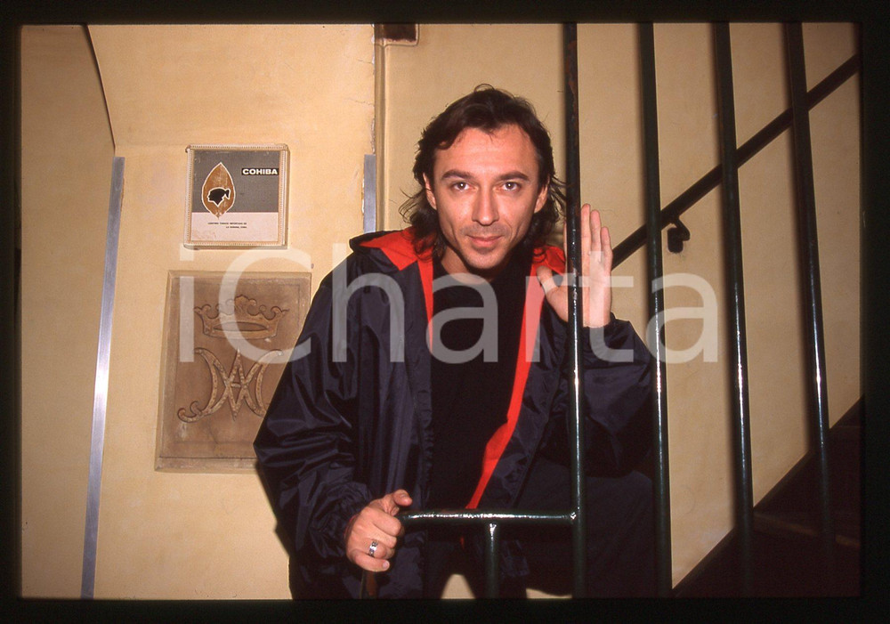 35mm vintage slide* 1990ca MILANO Dj ALBERTINO Alberto DI MOLFETTA Ritratto (2)