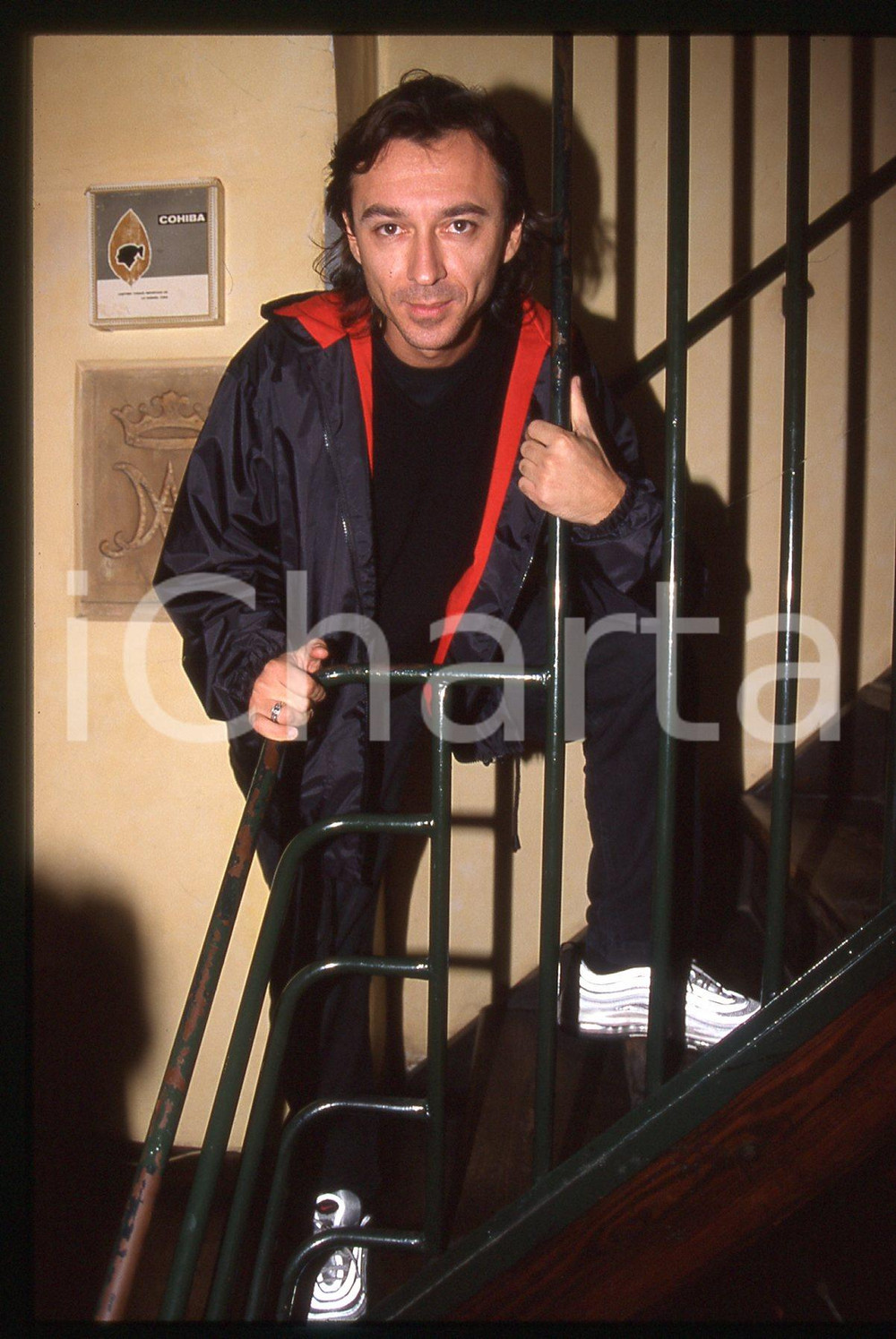35mm vintage slide* 1990ca MILANO Dj ALBERTINO Alberto DI MOLFETTA Ritratto (15)