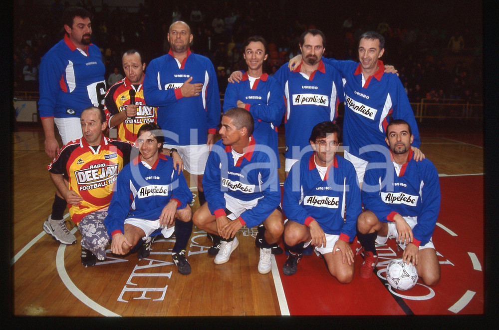 35mm vintage slide* 1990ca MILANO Radio Deejay Football Team - Dj ALBERTINO