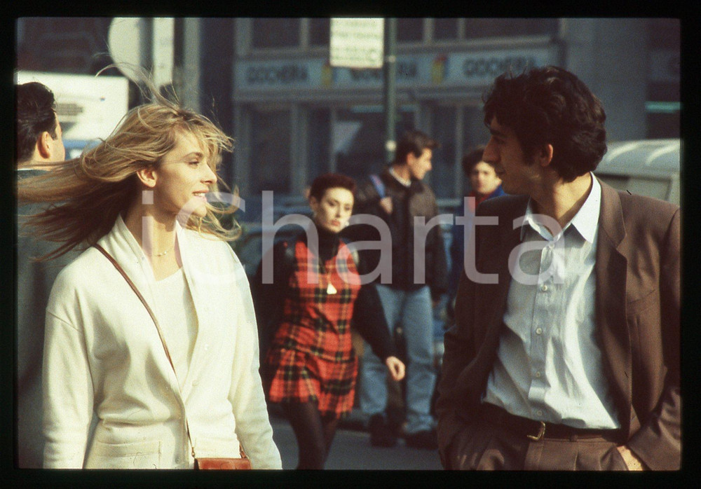 35mm vintage slide*1992 MILANO Sergio RUBINI Nastassja KINKSI Set de LA BIONDA 5
