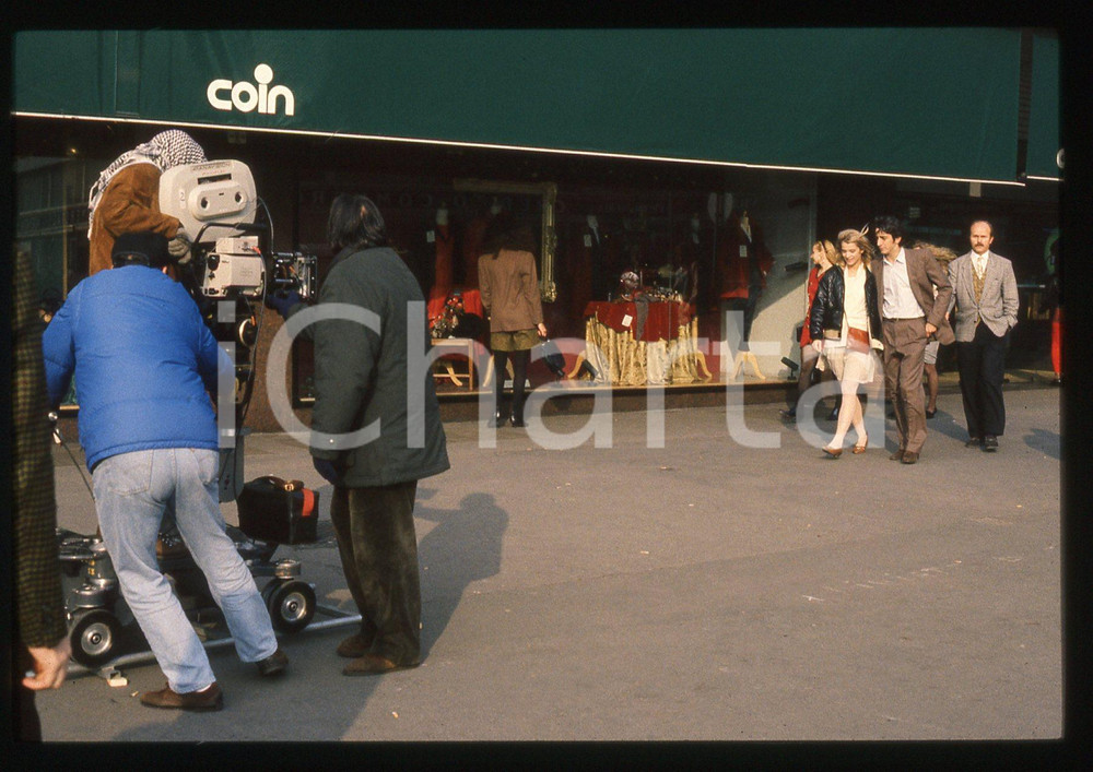 35mm vintage slide*1992 MILANO Nastassja KINKSI Sergio RUBINI Set de LA BIONDA 9