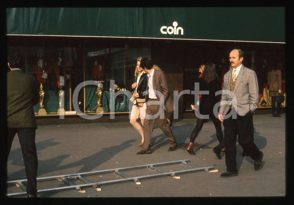 35mm vintage slide*1992 MILANO Sergio RUBINI Nastassja KINKSI sul set LA BIONDA 