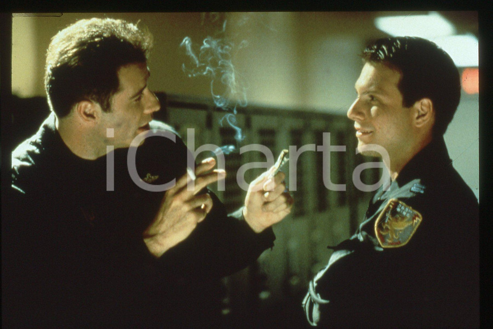 35mm vintage slide* 1996 BROKEN ARROW John TRAVOLTA e Christian SLATER nel film
