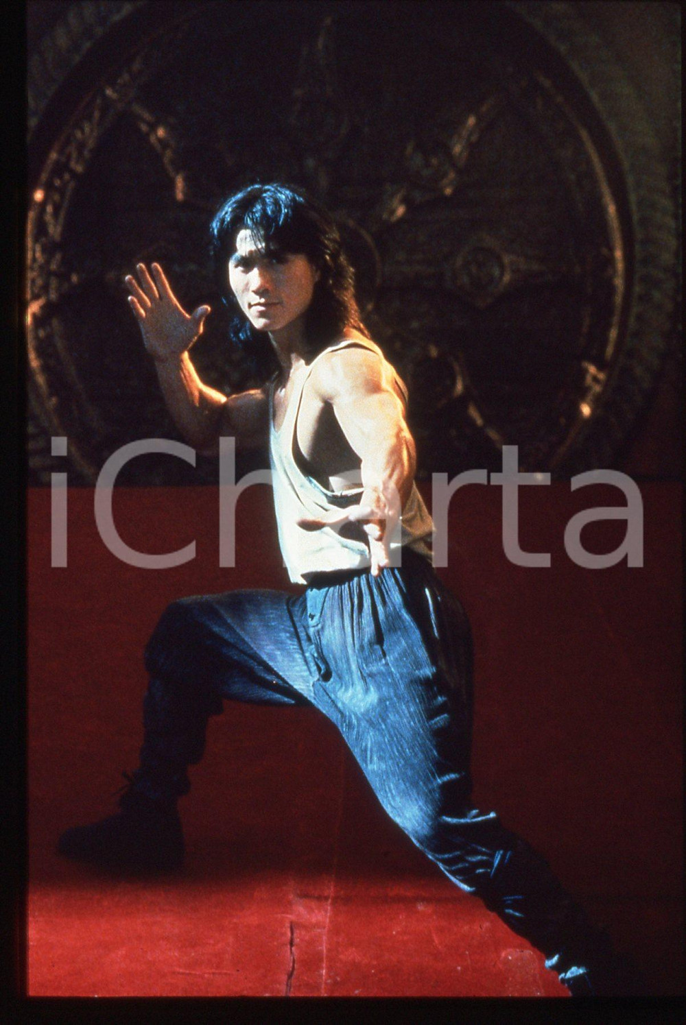 35mm vintage slide* 1995 MORTAL KOMBAT Robin SHOU in una scena del film