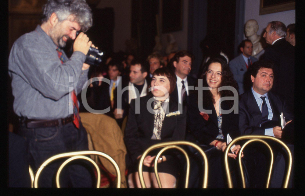 35mm vintage slide* 1990ca COSTUME Patrizio ROVERSI filma Syusy BLADY a evento