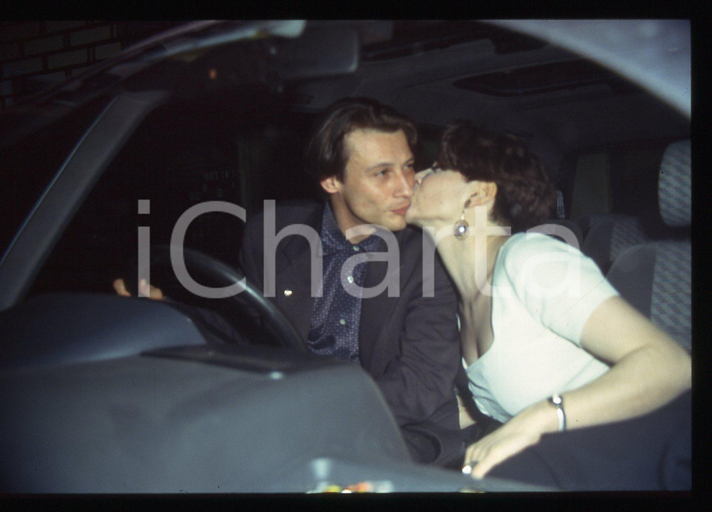 35mm vintage slide* 1990ca ROMA Mariangela D'ABBRACCIO con Lorenzo GIOIELLI (3)