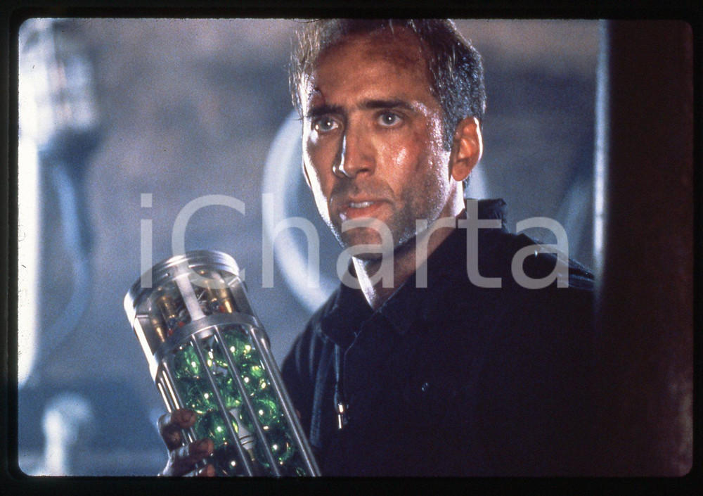 35mm vintage slide* 1996 THE ROCK Nicolas CAGE in una scena del film