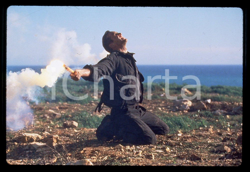 35mm vintage slide* 1996 THE ROCK Nicolas CAGE in una scena del film (2)