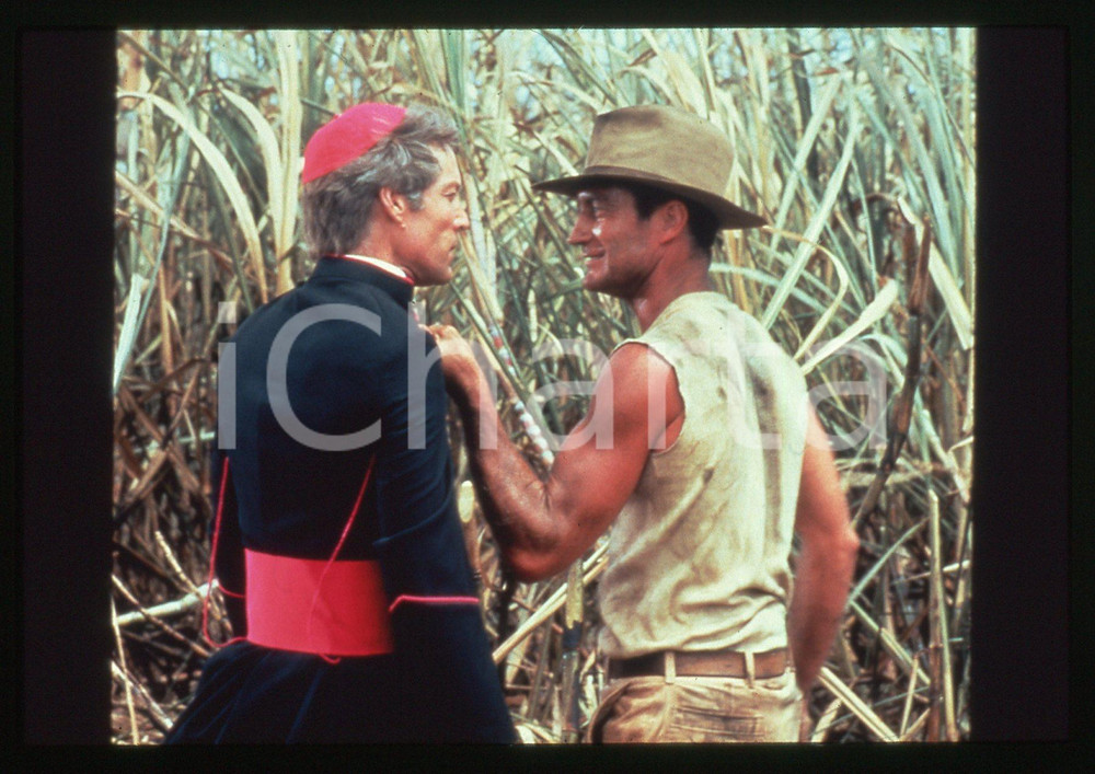 35mm vintage slide* 1983 THE THORN BIRDS Richard CHAMBERLAIN e Bryan BROWN Scena