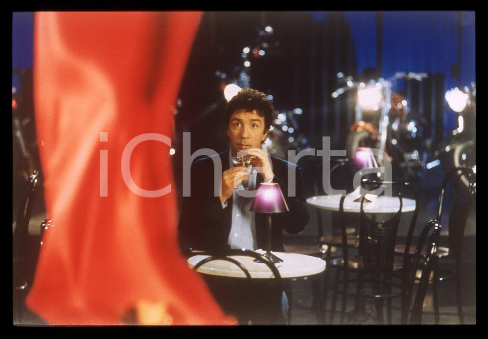 35mm vintage slide* 1998 IL SIGNOR QUINDICIPALLE Francesco NUTI in una scena *2