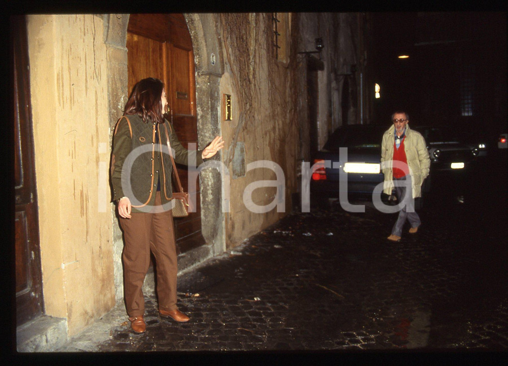 Fotografia d epoca originale 35mm vintage slide 1990ca ROMA Carlo DELLE PIANE paparazzato 1 1