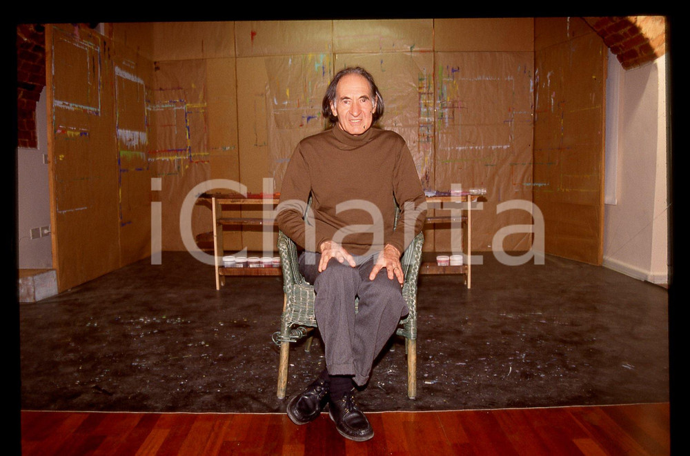 35mm vintage slide*1990ca ITALIA Arno STERN in un closlieu Ritratto educatore *2