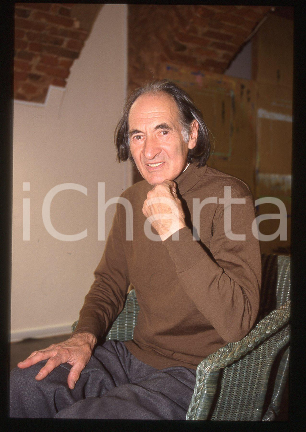 35mm vintage slide*1990ca ITALIA Arno STERN in un closlieu Ritratto educatore 11