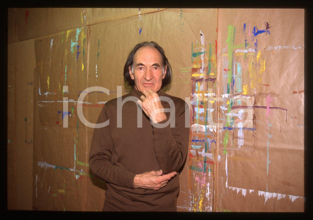 35mm vintage slide*1990ca ITALIA Arno STERN in un closlieu Ritratto educatore 12
