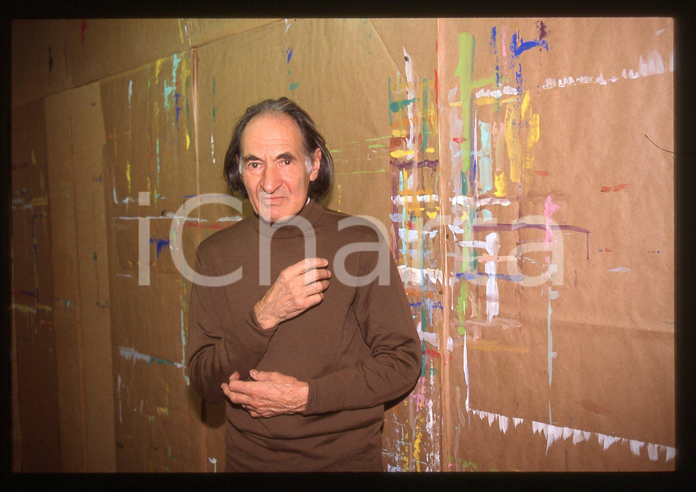 35mm vintage slide*1990ca ITALIA Arno STERN in un closlieu Ritratto educatore 16