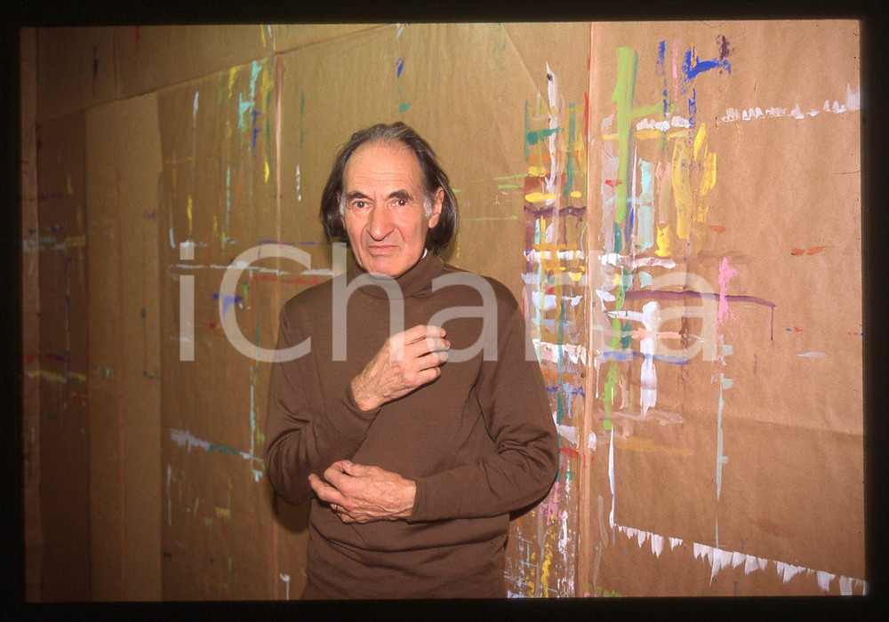 35mm vintage slide*1990ca ITALIA Arno STERN in un closlieu Ritratto educatore 17