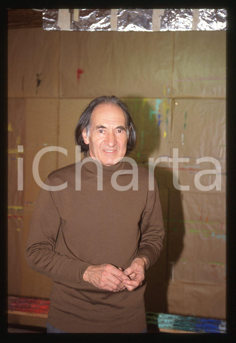 35mm vintage slide*1990ca ITALIA Arno STERN in un closlieu Ritratto educatore 18