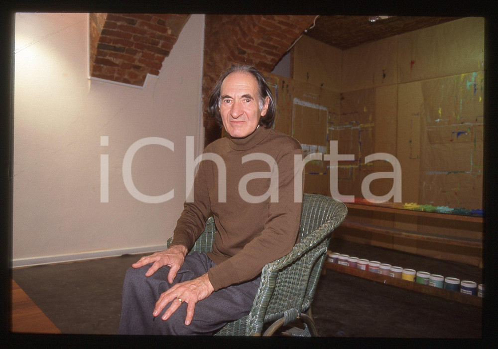 35mm vintage slide*1990ca ITALIA Arno STERN in un closlieu Ritratto educatore 20