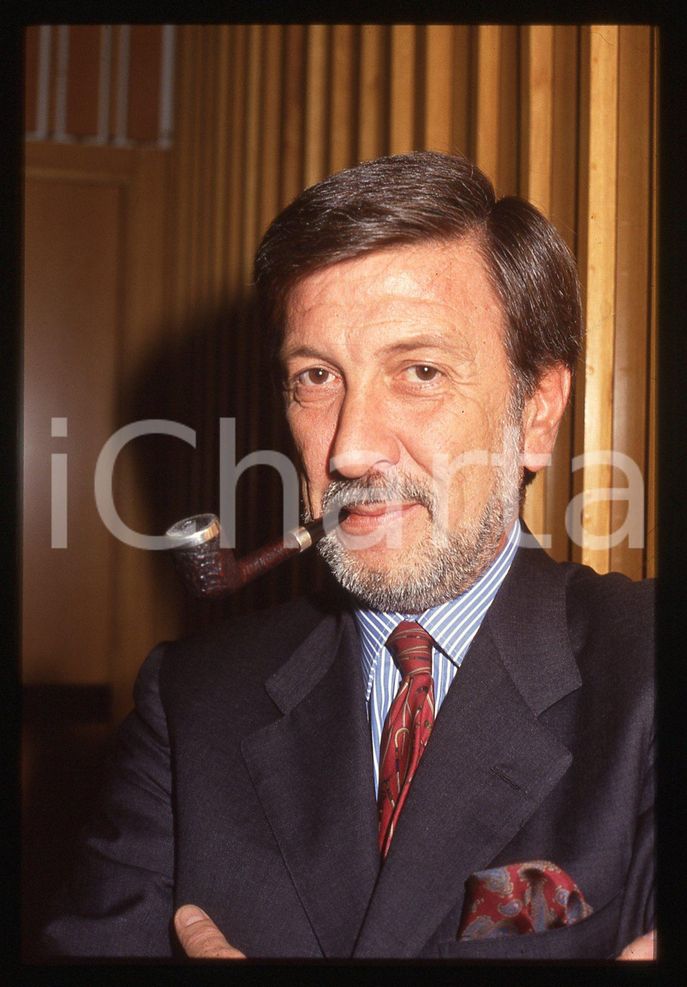 35mm vintage slide* 1990ca ITALIA COSTUME Giampaolo GIRONDA Ritratto con pipa 11