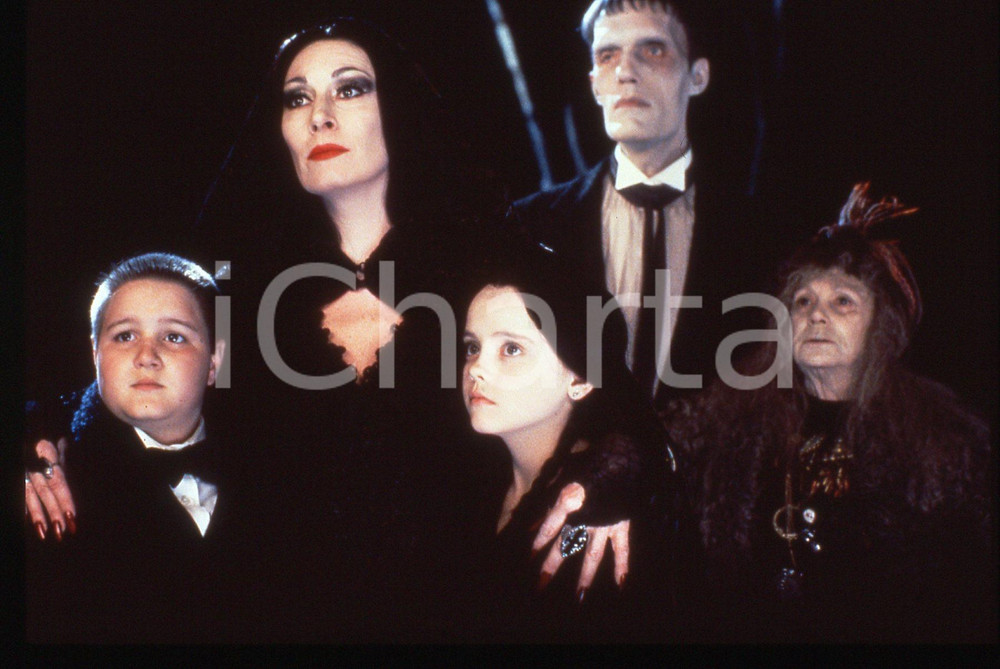 35mm vintage slide* 1991 THE ADDAMS FAMILY Christina RICCI e Anjelica HUSTON