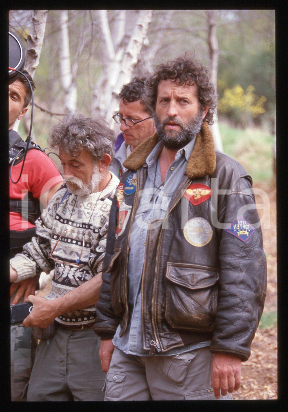 35mm vintage slide* 1997 PORZÛS Renzo MARTINELLI Il regista sul set del film