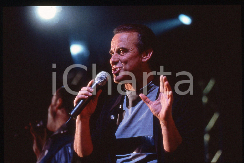35mm vintage slide* 1998 PARIGI Michel FUGAIN in concerto al Teatro OLYMPIA