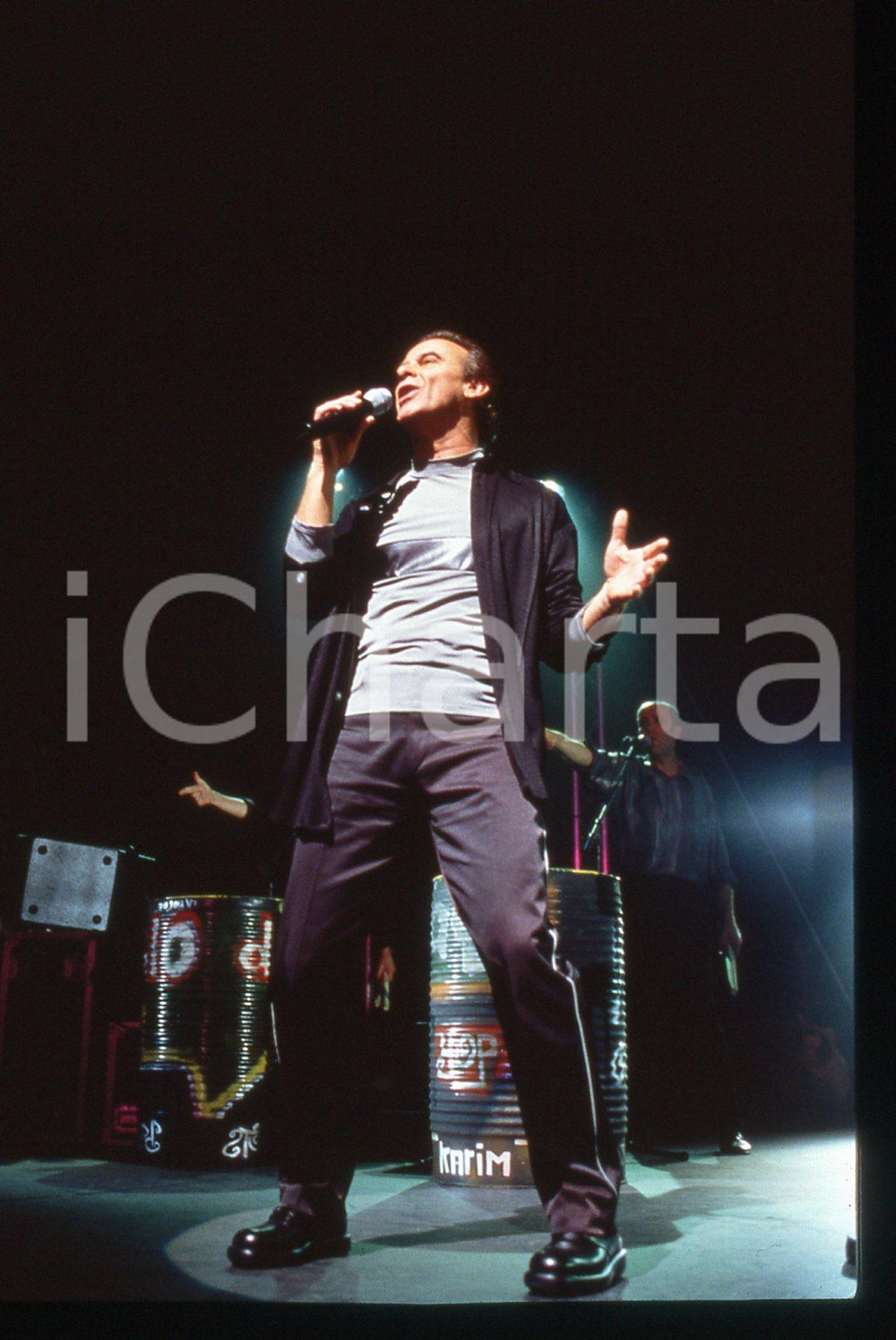35mm vintage slide* 1998 PARIGI Michel FUGAIN in concerto al Teatro OLYMPIA (3)