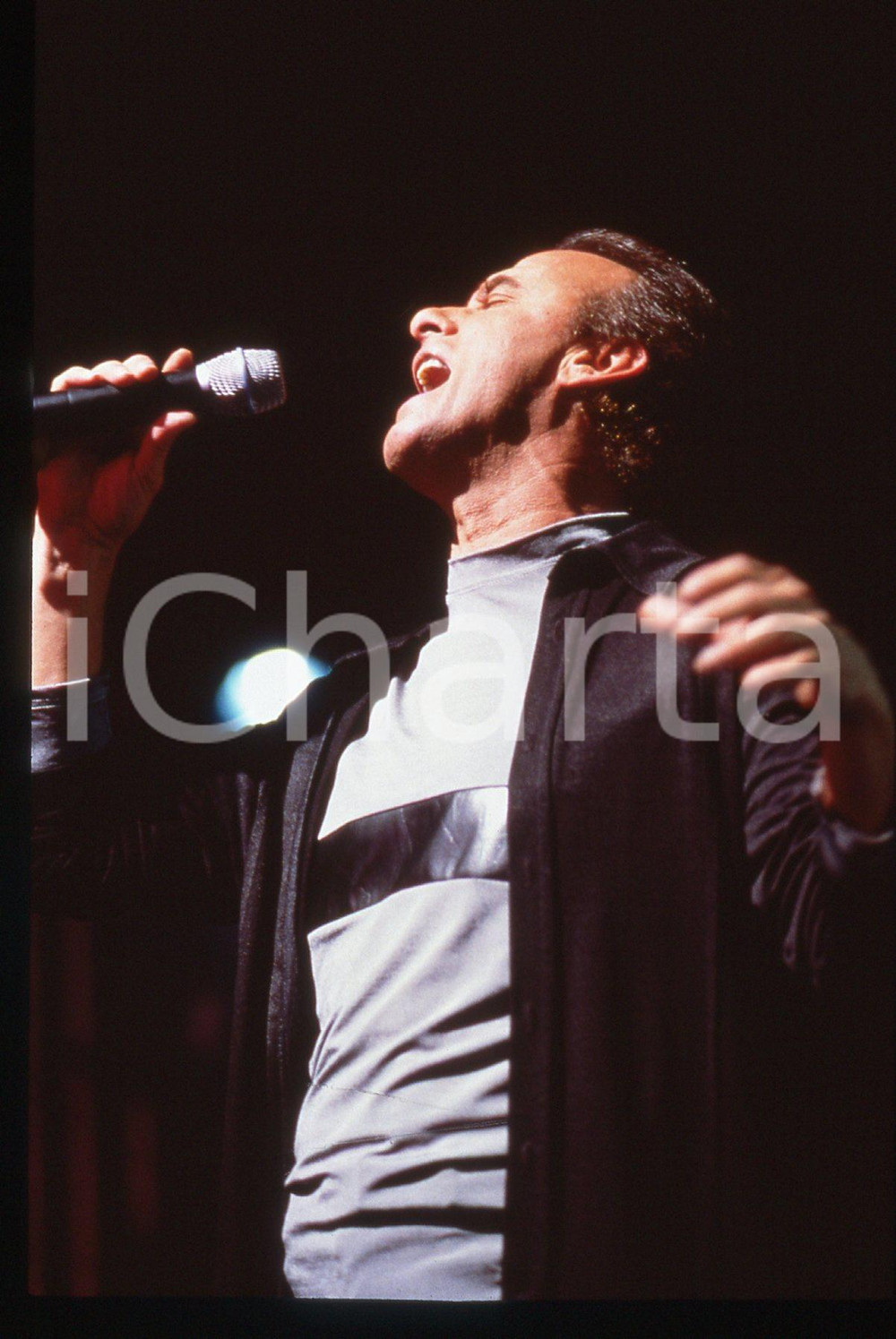 35mm vintage slide* 1998 PARIGI Michel FUGAIN in concerto al Teatro OLYMPIA (5)