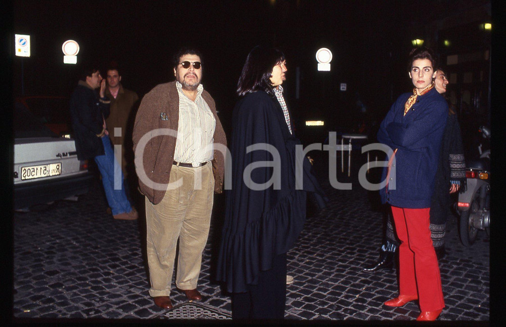 35mm vintage slide* 1990ca ROMA Antonia DELL'ATTE e George PAN COSMATOS (2)