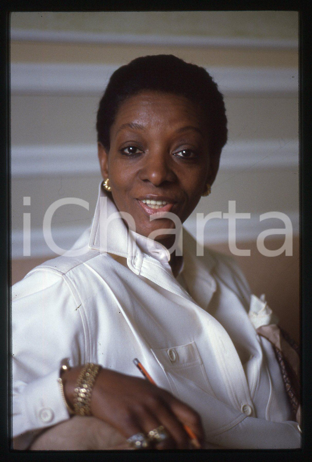 35mm vintage slide* 1990ca COSTUME Marva GRIFFIN WILSHIRE Ritratto designer (7)