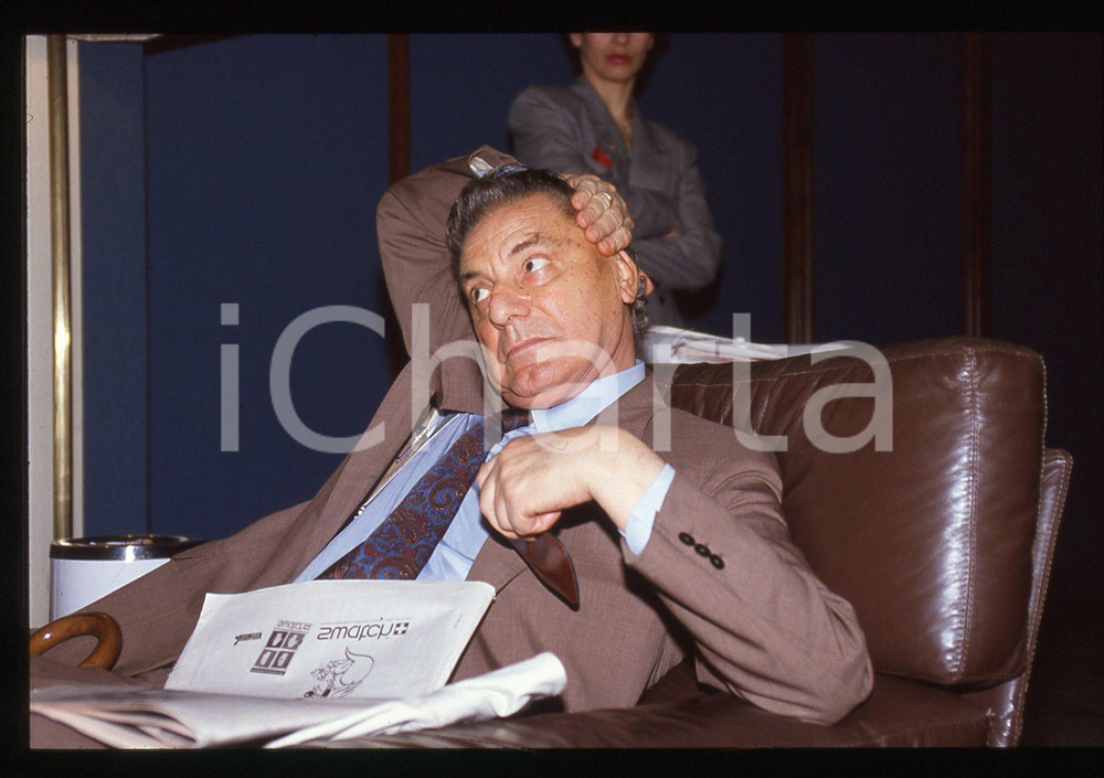 35mm vintage slide*1990ca ITALIA ECONOMIA Franco TATO' Ritratto dirigente ENEL