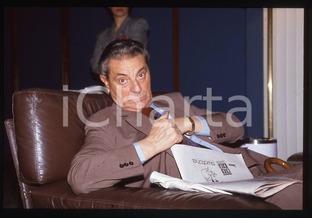 35mm vintage slide*1990ca ITALIA ECONOMIA Franco TATO' Ritratto dirigente ENEL 4
